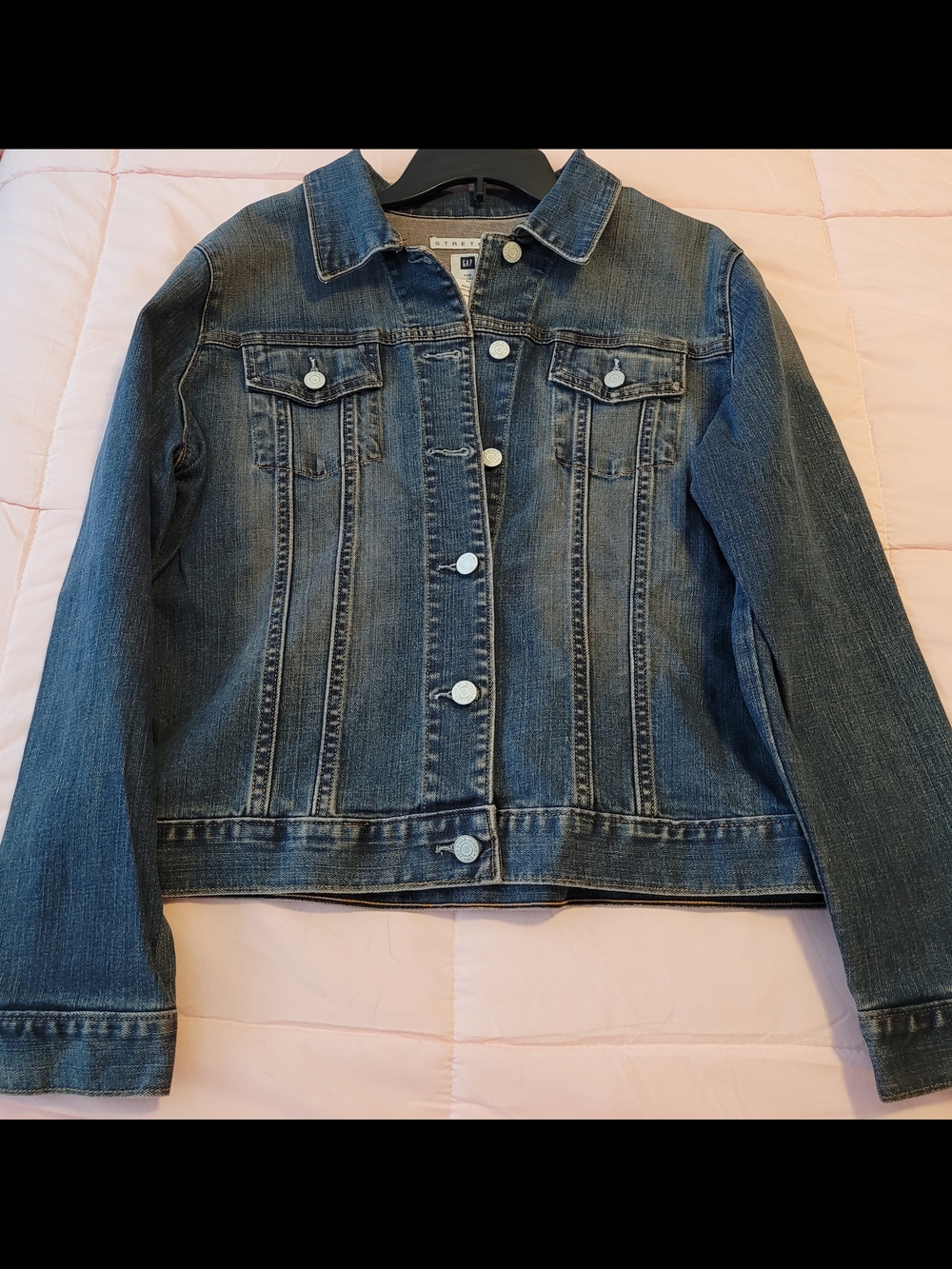 GAP Women's Stretch Blue Denim XL Jacket
